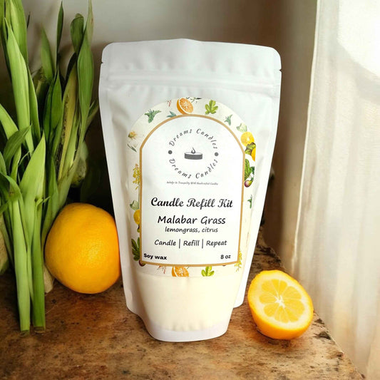 Candle Refill Kit - Malabar Grass